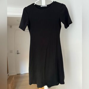 Reformation Kendy knit dress in black, size Small